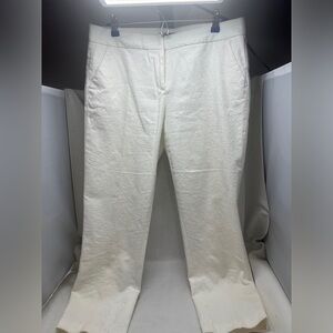 Tommy Hilfiger White Brocade Pant sz 10